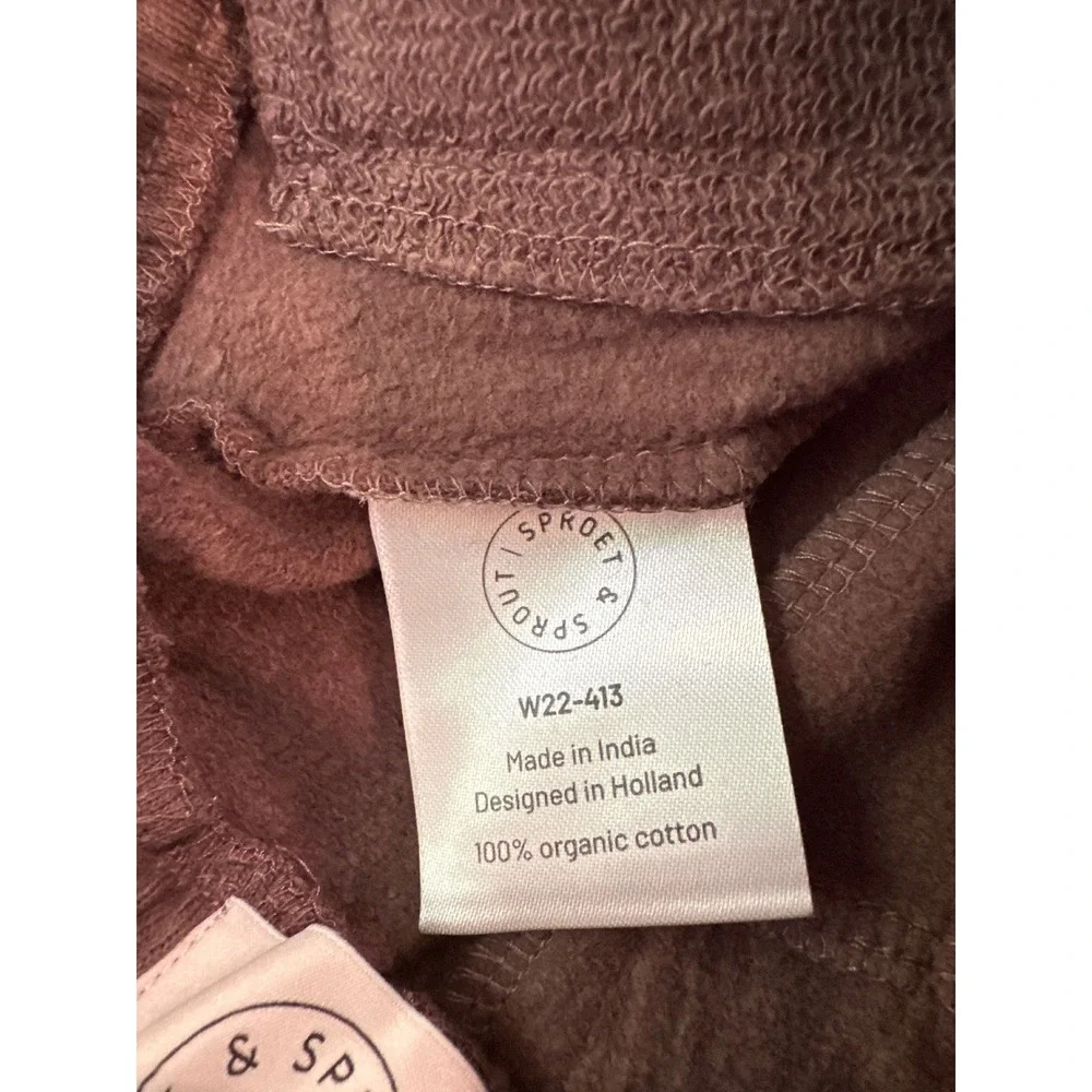 Sproet & Sprout Baby Peace Sign Henley and Jogger Set Brown W22-318 W22-413 6M